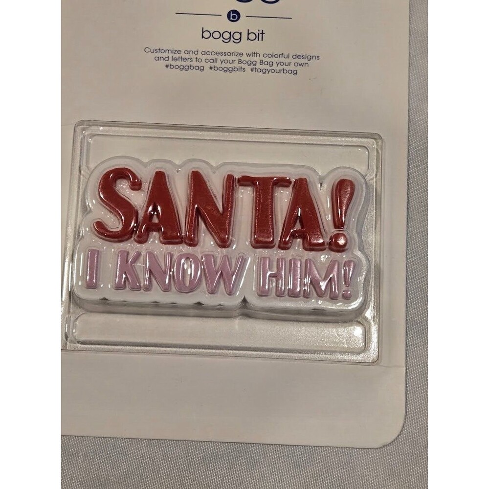 Bogg Bag Bogg Bits - Santa! I Know Him - Buddy the Elf Quote - Christmas - NEW - Picture 2 of 3